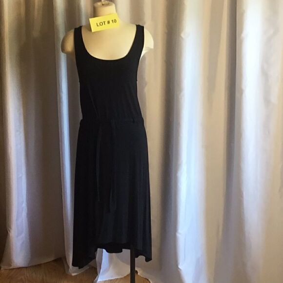 GAP tank style dress in black size medium tie frnt - Picture 1 of 13